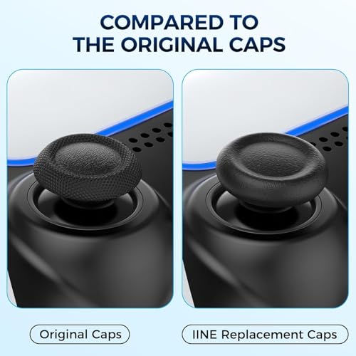 Image of New World JOYSTICK REPLACEMENT CAPS FOR PS5 ,Easy to install Joystick Replacement Cap Thumb Grips for PS5 Controller Replacement Part Repair Accessories- 4 PC