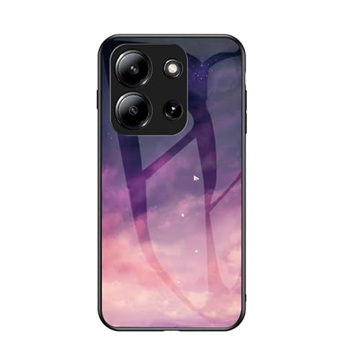 携帯ケース 対応機種 for Redmi 15C (173mm) 保護ケース 3 in 1【PCガラスバックパネル+TPUシリコーン】 Red