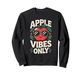 Apple Vibes Only Fall Autumn Apple Picking Sweatshirt