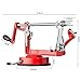 Apple Peeler Corer, Long lasting Chrome Cast Magnesium Alloy Apple Peeler Slicer Corer with Stainless Steel Blades and Powerful Suction Base for Apples and Potato(Red)