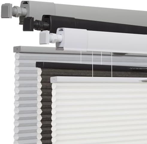 No Drill No Tools Cellular Shades for Windows, Light Filtering Co...