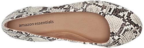 Amazon Essentials Women's Belice Ballet Flat, Faux/Snake, 8 #TOP4