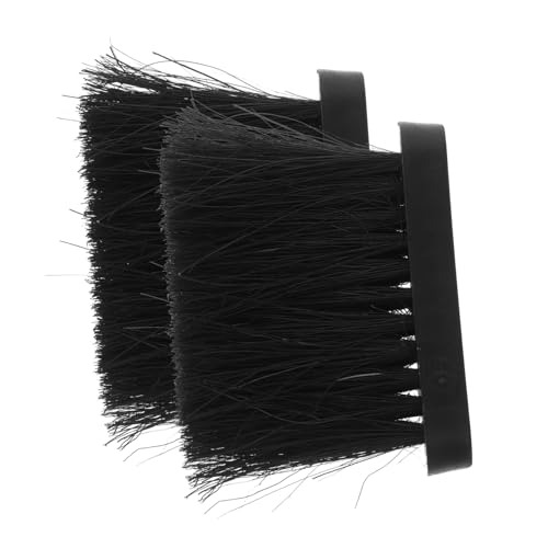 POPETPOP 2 pièces Balayette Cheminée avec Têtes Brosse Entretien Fibres Résistantes Remplacement pour Nettoyage Cendres et Foyer Accessoire Brosse pour Poêle et Cheminée