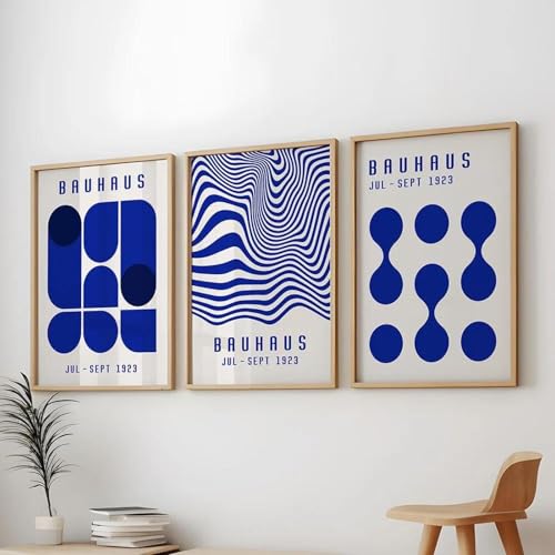 Affiches d'art géométriques bleues pour transformer votre studio ou bureau