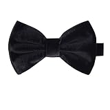 iHomor Men's Velvet Bow Tie Many Colors (black)