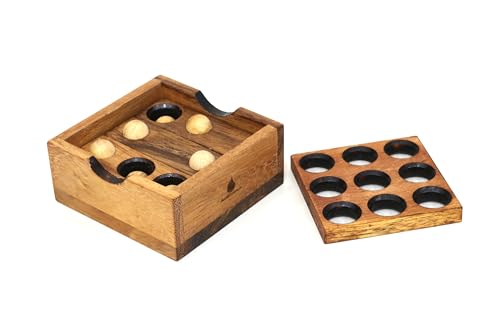 Gopher Holes: Wooden Puzzles for Adults 3D Brain Teaser Game Engaging 3D Puzzle Game 8-12 & Adults, Desk Toys Delight, Challenging Games & Wooden Puzzles