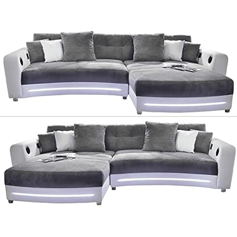 Multimedia Ecksofa mit LED Beleuchtung Cover