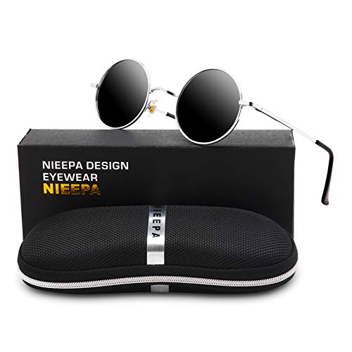 Image of Vintage Small Round Polarized Hippie Sunglasses for Men Women Circle Sun Glasses NP1002