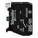Schneider Electric Harmony XB4 and XB5 Add-On Single Contact Block for Industrial Machines and Manufacturing, Screw Clamp Terminal, Front Mounting, 1NO (ZBE101)