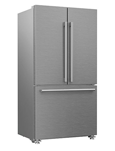 Blomberg BRFD2230SS 22.3 cu.ft. Counter Depth French Door Refrigerator with Ice Maker and Water Dispenser, Stainless Steel on Fridge.com