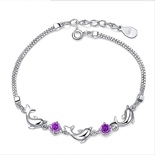 Preisvergleich Produktbild CKAWM Halskette Persönlichkeit Armband Weiblich Einfache Student Honig Persönlichkeit Delphin Form Hand Schmuck Handkette Handkette Geburtstagsgeschenk, Um Freundin Zu Senden