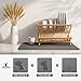 Ecotrim - Dish Drying Mat for Kitchen Counter | Coffee Bar Mat for Countertops | Heat Resistant Drainer Mat with Non-slip Rubber Backed | Hide Stain Kitchen Absorbent Draining Mat | Dark Grey 16