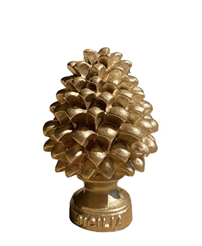 GMM Sculture Siciliane, Classica, Moderna, Decorativa, Ornamentale, Soprammobile Design Siciliano, Oggetto tipico, Bomboniera H 7cm (Oro)
