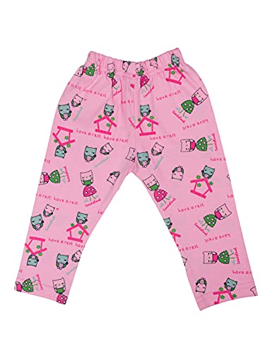 Image of Montello Cotton Dress set for Baby Girl with Full sleeves Frock Top Jhabla and Full Length Pyjamas