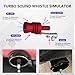 Car Turbo Whistle, Turbo Sound Whistle Exhaust Muffler, XL Size Aluminum Alloy Universal Turbo Sound Exhaust Muffler Pipe Whistle Car Roar Maker (Red)