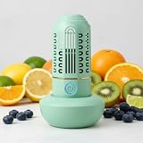 Pulitore per frutta e verdura, dispositivo per lavatrice senza fili con tecnologia di purificazione agli ioni di OH, impermeabile IPX7, per bacche e carne, forma a capsula