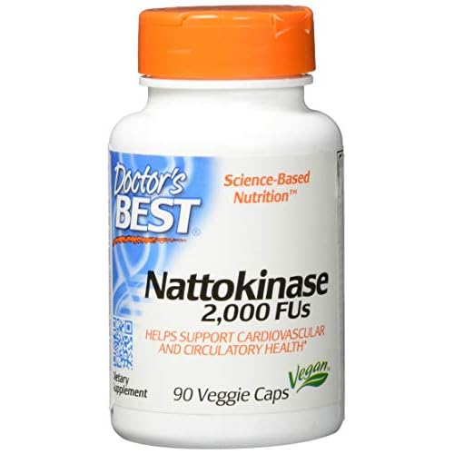 Doctor's Best, Nattokinase, 2000 FUs, 90 Vegetarische Kapseln, Das Original aus dem Japan BioScience Laboratory, ohne Vitamin K, Vegan, GMO-frei, NSK-SD