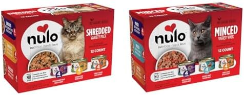 Bundle of Nulo Variety Flavors Grain-Free Shredded Wet Canned Cat Food, 3 Ounce (Pack of 12) + Nulo Variety Flavors Grain-Free Minced Wet Canned Cat Food, 3 Ounce (Pack of 12) image 4