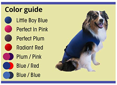 Surgi~Snuggly We Invented The Dog Cone Alternative Onesie, Protects Your Pet's Wounds & Bandages - Ease Your Pets Anxiety - Plus Easy On And Easy Off (Bl-Sl-Ec) #TOP5