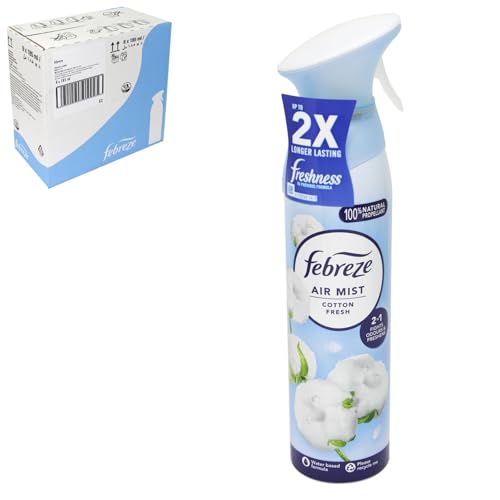 Febreze Air Freshener Spray Cotton Fresh 185ml 8-Pack