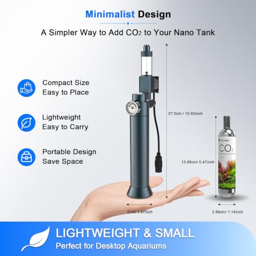 Kinwayn Desktop Aquarium Complete CO2 kit with Solenoid, 45g CO2 Cartridge by Kinwayn - Used condition - Image 4