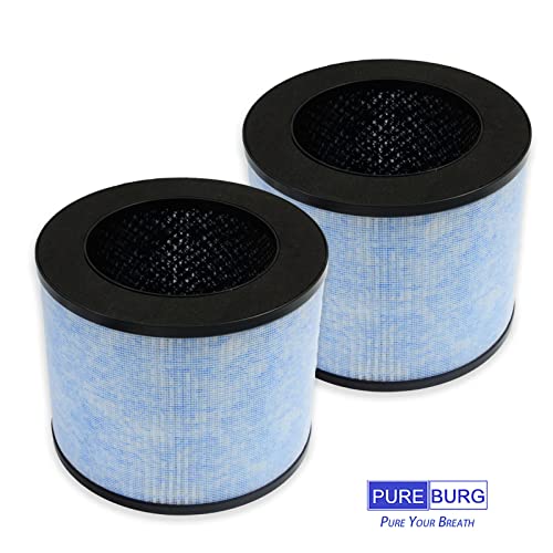 PUREBURG Replacement Filter Compatible with Instant AP100 Air Purifier Part F100, 2-Pack H13 True HEPA Activated Carbon 2-in-1 4-Stage Filtration Clean Dust Odor by PUREBURG - Image 4