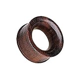 Farbe: Braun Gekko Body Jewellery Tunnel/Plug Areng Organic Holz/Ohrloch-Dehner mit Doppelten Fackeln, 11 mm