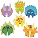 12 foam dinosaur masks