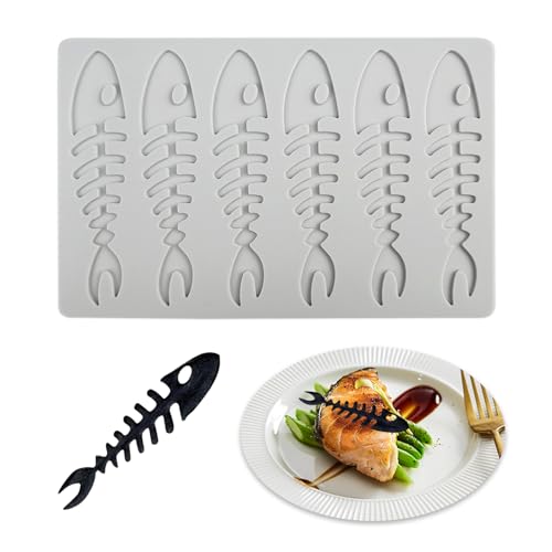 YapitHome Moule à Fondant en Silicone Arête de Poisson,Tapis Dentelle silicone Patisserie,Silicone Moule Gâteau pour Gâteau...
