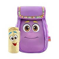 DORA Girls Backpack And Pencil Case, Cute Kids Backpack, Fun School Bag, Purple One Size