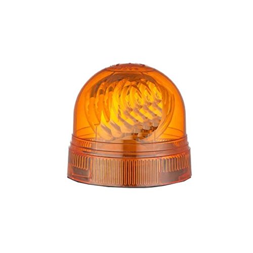 Cabochon gyrophare orange haute résistance anti-UV pour véhicule