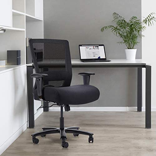 Clatina Big And Tall Executive Chair Ergonomic With 400Lbs High Capacity And Lumbar Support For Home Office Black 1 Pack Bifma Certification No.5.11 #TOP26