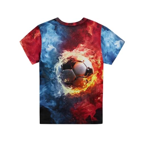 Image of JEOCODY Boys Girls Graphic Tees Funny 3D Printed Short Sleeve T-Shirts 3-16T