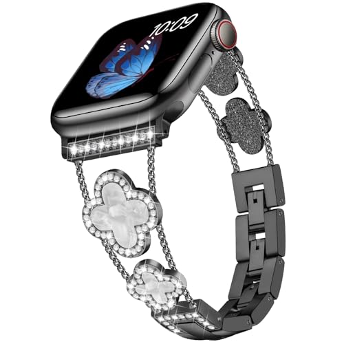 Tasikar Bling Diamond Women Band — Rhinestone Apple Watch Band 38–49mm