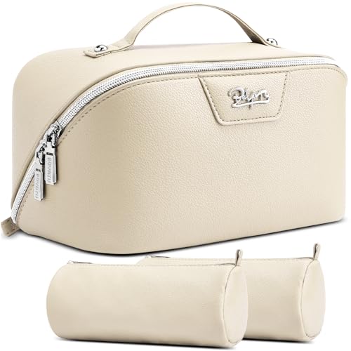 BOYATU Travel Makeup Bag Cosmetic Bags for Women: 3 Pcs Set Make up Bag
