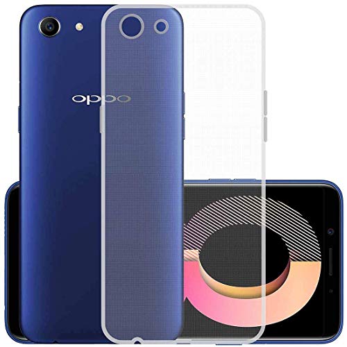 Image of COVERBLACK Rubber Silicone Back Cover for Oppo A83 - Transparent