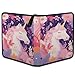 Kuquteed Colorful Unicorns Trading Card Binder 4 Pocket 400 Cards Holder Collector Album with 50 Removable Sleeves Toys Gifts for Boys Girls Flowers Horse Game Sports Cards