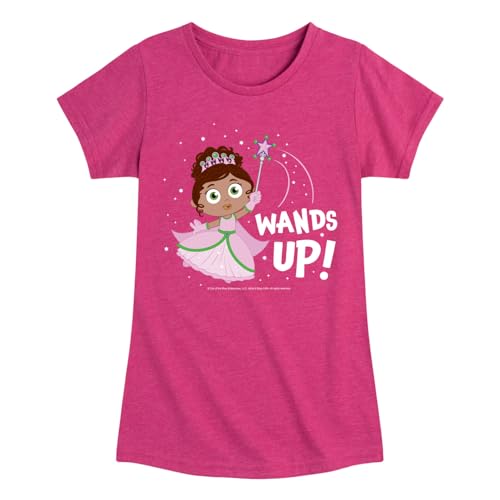 Super Why - Wands Up Princess Pea - Girls Fitted Short Sleeve Tee