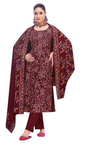 Ladyline Premium Viscose Pashmina Salwar Kameez Set for Wome