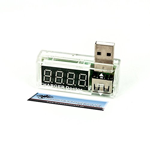 Preisvergleich Produktbild DS24 USB Multimeter Volt und Amperemeter Drohnen Quadrocopter Spannungsmesser Zubehör