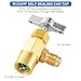 Tigbear R1234YF Quick Coupler Kit, R1234yf to R134a Quick Coupler Adapter, R1234YF High and Low Side Quick Couplers Kit (R1234YF Adapter + 1PC Can Opener)
