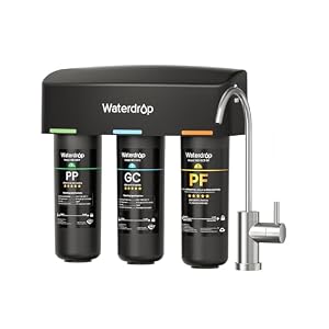 Waterdrop TSB-PF Under Sink Water Filter System, Reduces 80+ Impurities