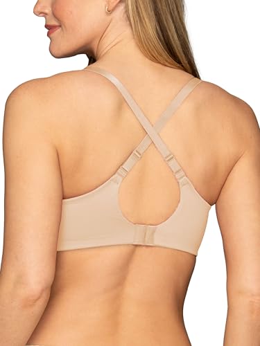 Vanity Fair Women's No Underwire Effortless Bra, Soft Wireless Support and Memory Foam Cups, S-3XL, Plus Size, Damask Neutral, 3X-Large - image 4