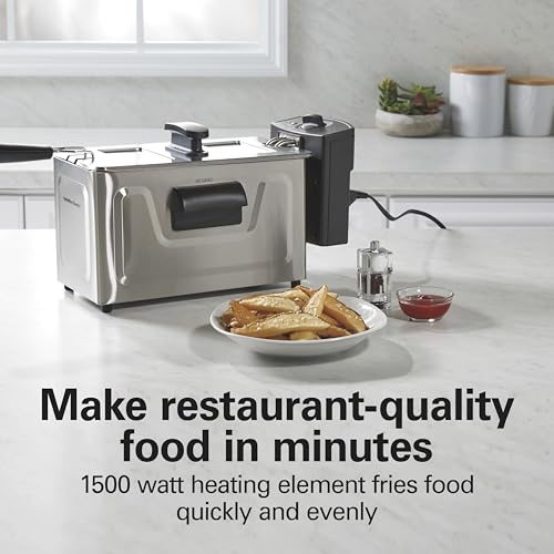 Hamilton Beach 3 Liter Family Style Electric Deep Fryer With Basket - image 3