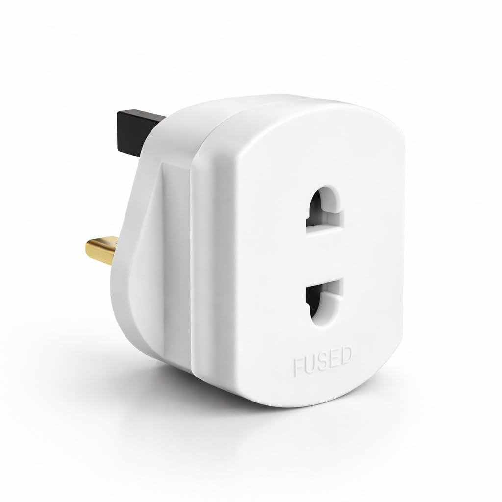 Toothbrush Adaptor Plug Electric Shaver Shaving adaptor 2 Pin Plug To 3 Pin Plug Shaver Adapter Plug Uk Power Adapter Shaver Plug 2 Pin Adapter Plug Uk For Shaving Razor (pack of 1)