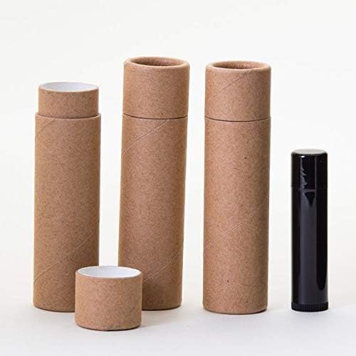 1.5 OZ Kraft Paperboard Lip Balm/Salve/Cosmetic/Lotion Tubes x50