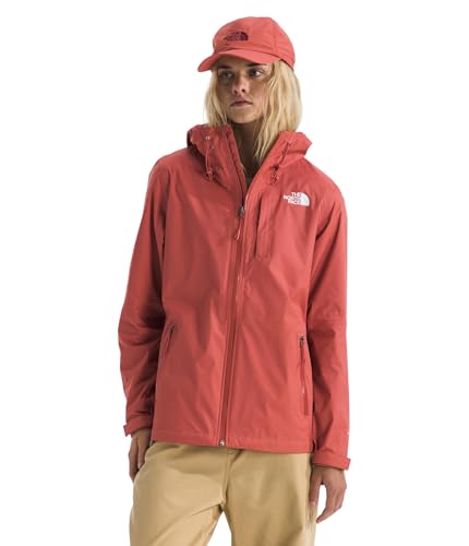 The North Face Women's Alta Vista Rain Jacket - Waterproof, Breathable, Weather Ready Hood with Adjustable Cinch Cord, Mars Dust, Medium