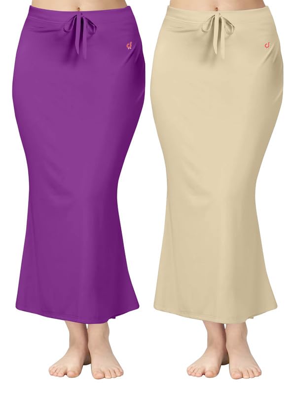 Image of TRENDMALLS Women Saree Shapewear Petticoat for Women, Cotton Blended,Petticoat,Skirts for Women,Shape Wear Dress for Saree Shaper(Combo-Pack)