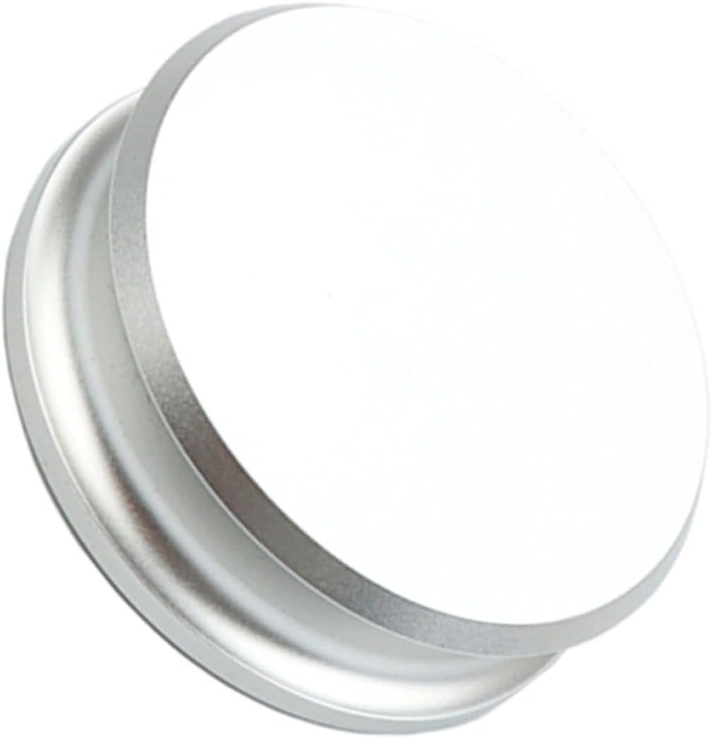 Vinyl Record Clamp Stabilizer with Spirit Level, Balanced Disc Weight for Turntable Vibration Reduction, Professional Silver Turntable Accessory for HiFi Vinyl Players