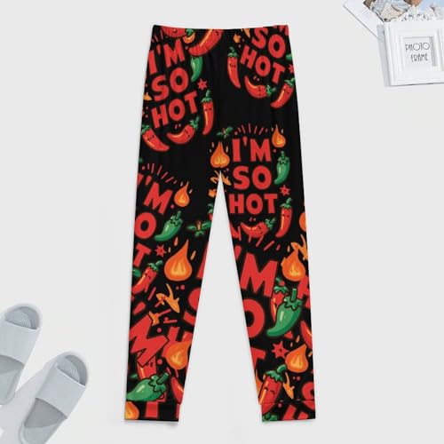 Chili Pepper I'm So Hot Men's Pajama Bottoms Sleep Lounge Soft Comfy Pants Sleepwear4